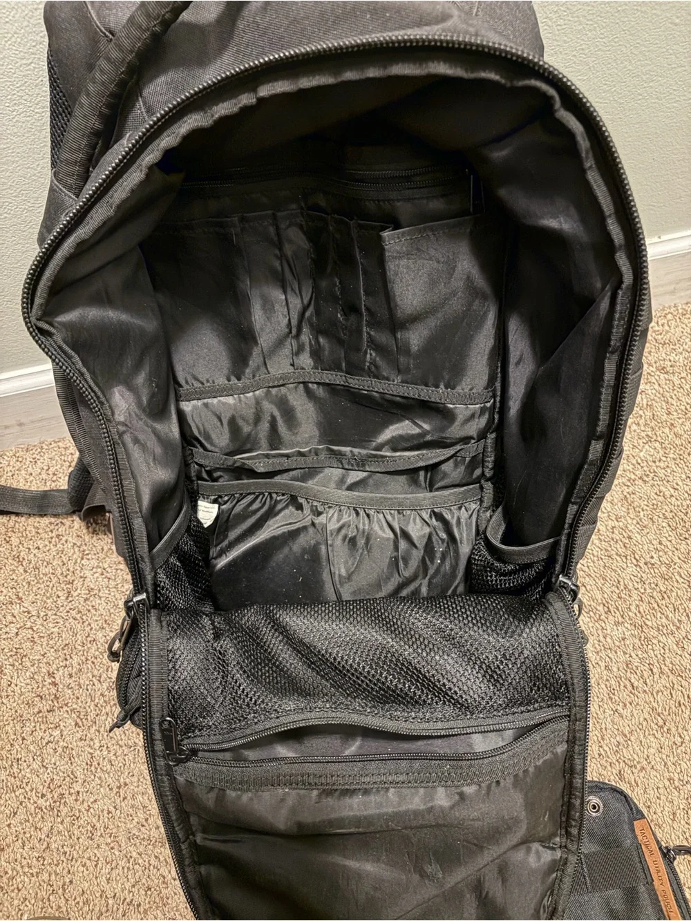 TBG Black Tactical Backpack for Men - Rugged Everyday Carry diaper bag